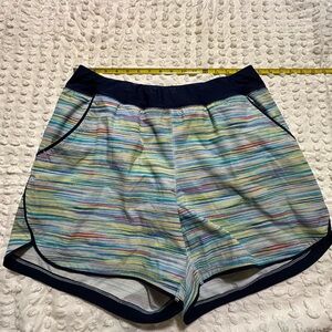 Lands' End Blue Athletic Shorts Moisture-Wicking